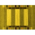 thumbnail image 1 of Ahgly Company Indoor Rectangle Abstract Yellow Contemporary Area Rugs, 6' x 9', 1 of 4