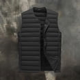 thumbnail image 5 of Xdegoge Mens Lightweight Puffer Vest Collarless Quilted Sleeveless Down Alternative Jacket with Snap Buttons and Pockets Casual Fall Winter Warm Outerwear, 5 of 5