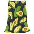 thumbnail image 2 of Pofeuu Fresh Avocado Print Ultra-Soft Micro Fleece Blanket,for Bed Or Sofa,All Season Throw Blankets Flannel Blanket-60"x50", 2 of 7