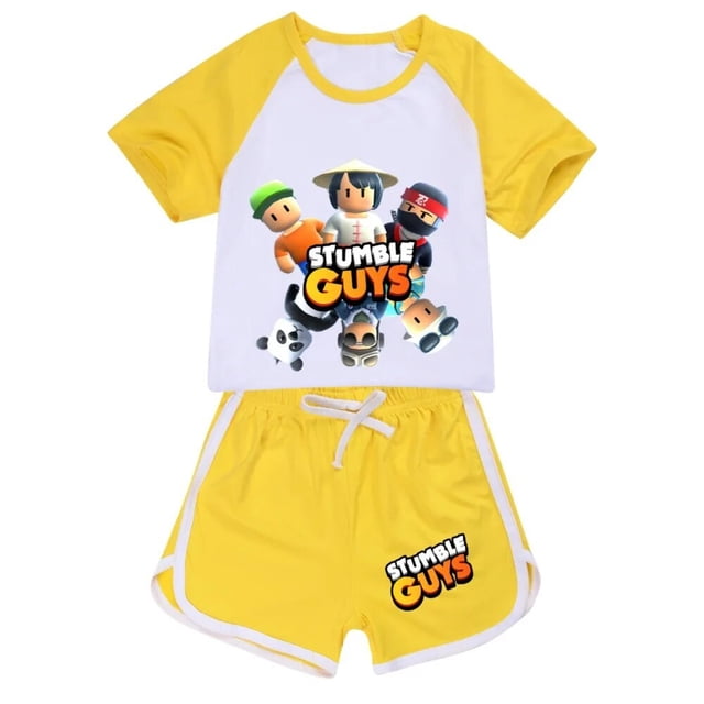 STUMBLEing-camisetas con estampado 3D para niños, pijamas de verano para niños pequeños, Camiseta de algodón + Pantalones cortos, disfraz para niñas, ropa deportiva informal