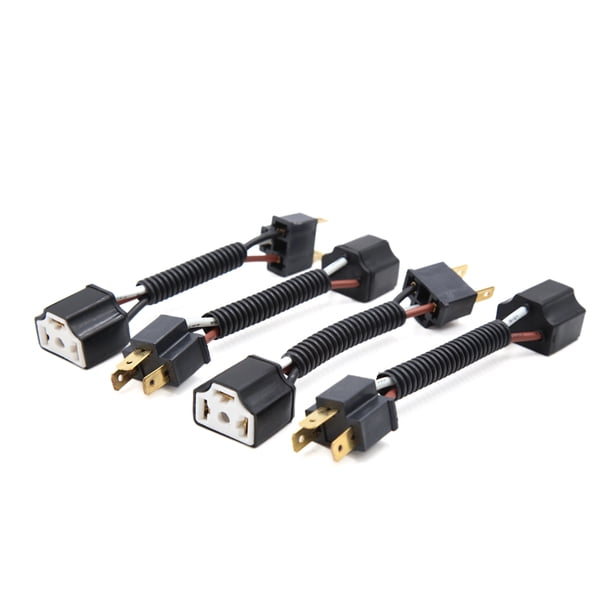 Conector de Cerámica Negro H4 Faro Antiniebla Enchufe Macho Hembra