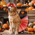 thumbnail image 5 of Thanksgiving Dog Costume Set Turkey Hat with Dog Tutu Skirt for Small Medium Dog Cat Thanksgiving Accessories, 5 of 6