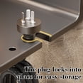 thumbnail image 6 of Wall Mounted Hair Dryer Holder, Non Perforated Hair Dryer Storage Rack Bathroom Wall Mounted Bracket for Home Hotel, 6 of 6