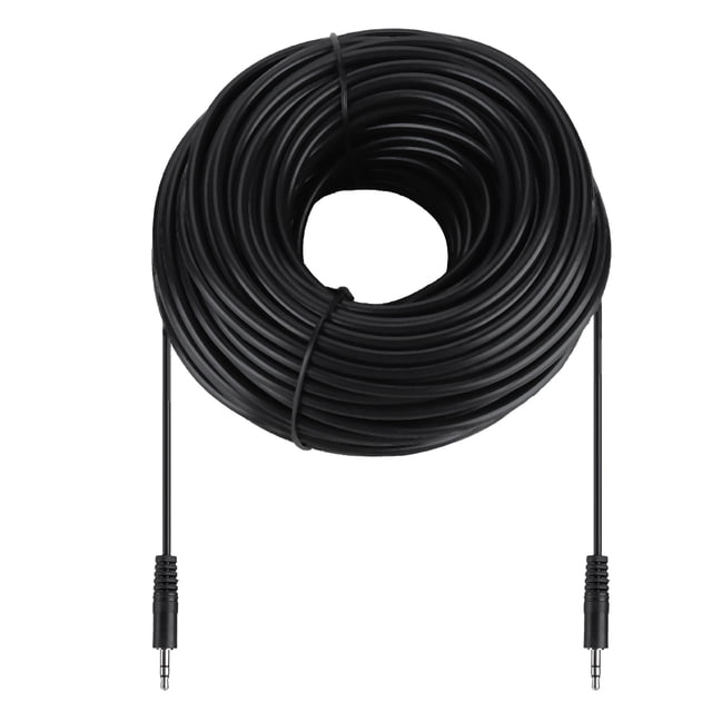 Cable de audio blindado de cobre de 3,5 mm macho a macho para altavoces y auriculares (30 m)
