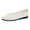 White, variant on Rokment Womens Knit Wedges Ballet Flat Dress Shoes Comfortable Lightweight Mesh Round Toe Low Heels Slip on Socks Walking Loafers for Driving Beige Size 6