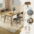 thumbnail image 5 of Lofka Dining Table Set for 4,5 Piece Kitchen Table and Chairs for Dining Room & Kitchen, Retro, 5 of 7