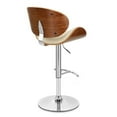 thumbnail image 5 of Allora Adjustable Faux Leather Bar Stool in Cream, 5 of 7
