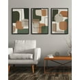 thumbnail image 5 of Drsoum 16x24in3pcs Black Framed Modern Abstract Home Decor Picture Framed Wall Art Color Blocks Artwork for Living Room Bedroom, 5 of 6