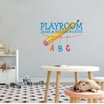 thumbnail image 1 of KIDS DAYCARE - Vinyl Child Care Decoration Sticker School Pencil A B C Letters Design Playroom Share Imagine Laugh Lettering Art Vinyl Wall Decal 40" x 32", 1 of 5