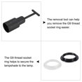 thumbnail image 4 of Unique Bargains E14/E27 Light Socket Rings Lamp Shade Holder Ring Replacement with Removal Tool 1 Set/14pcs, 4 of 5