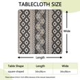 thumbnail image 2 of Fitted hem bohemian style tablecloth with floral print, suitable for square outdoor dining and kitchen tables, 2 of 6