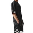 thumbnail image 3 of Ma Croix Mens Mesh Short Sleeve T-Shirt Urban Fashion Hip Hop Crew Neck Tee Sports Activewear, 3 of 5