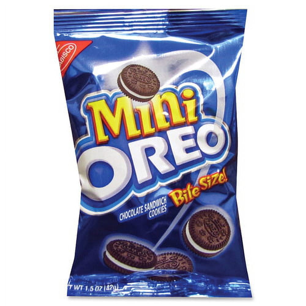 Oreo, NFG0001, Mini Chocolate Sandwich Cookies, 60 / Carton