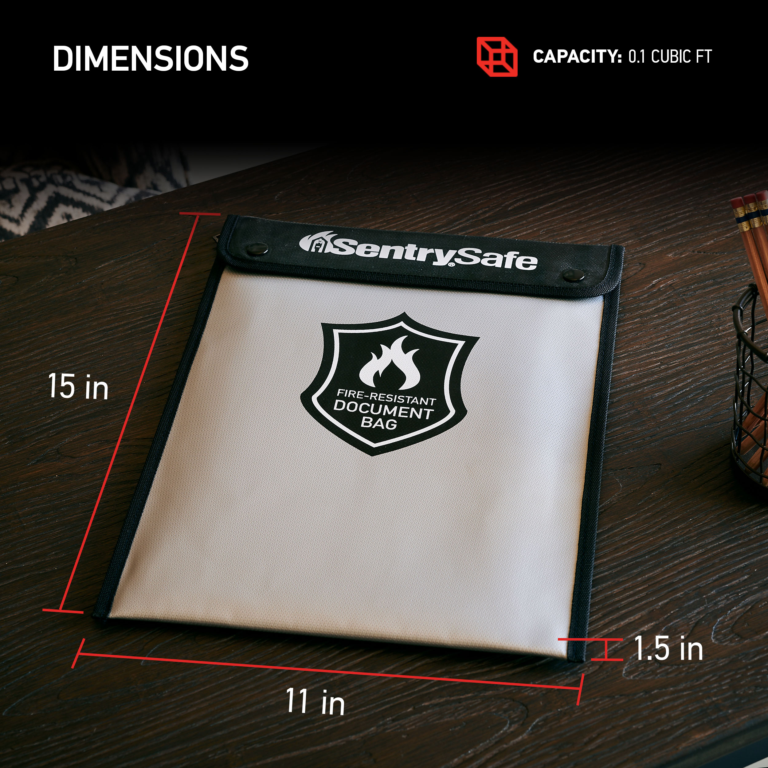 SentrySafe Fiberglass Fire Resistant Document Bag photo 2