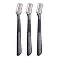 thumbnail image 2 of Cuchillo para cejas - Cuchillo para barba en paquete de 3 Negro, 2 of 4