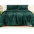 thumbnail image 4 of DecorAvenue Ultra-Luxe Crushed Velvet Cushion Covers Set of 2 No Filler Included Size 20 x 20 Inches Dark Green Color, 4 of 6