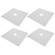 thumbnail image 1 of Stove Burner Liners Silver Gas Range Protector for Oil-Proof Use 4Pcs, 1 of 3