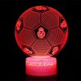 thumbnail image 3 of 3D Illusion Football Lamp Real Madrid 7 Colors LED Touch Table Lamp Bedroom Home Decor, 3 of 4