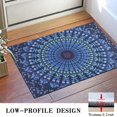 thumbnail image 3 of Bohemian Retro Floral Non-Slip Entryway Door Mat,Boho Indoor Decor Durable Low Plush Door Mat,Washable Welcome Rug for Patio Hallway Home Decor 16x24 Inches, 3 of 7