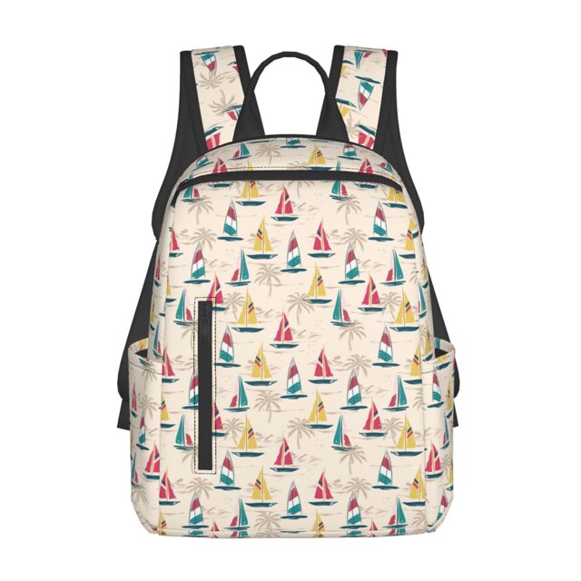 Easygdp Reto Marine Nautical para Easygdp Yak - Mochila Casual Ligera y Resistente para Viaje y Senderismo para Hombres y Mujeres