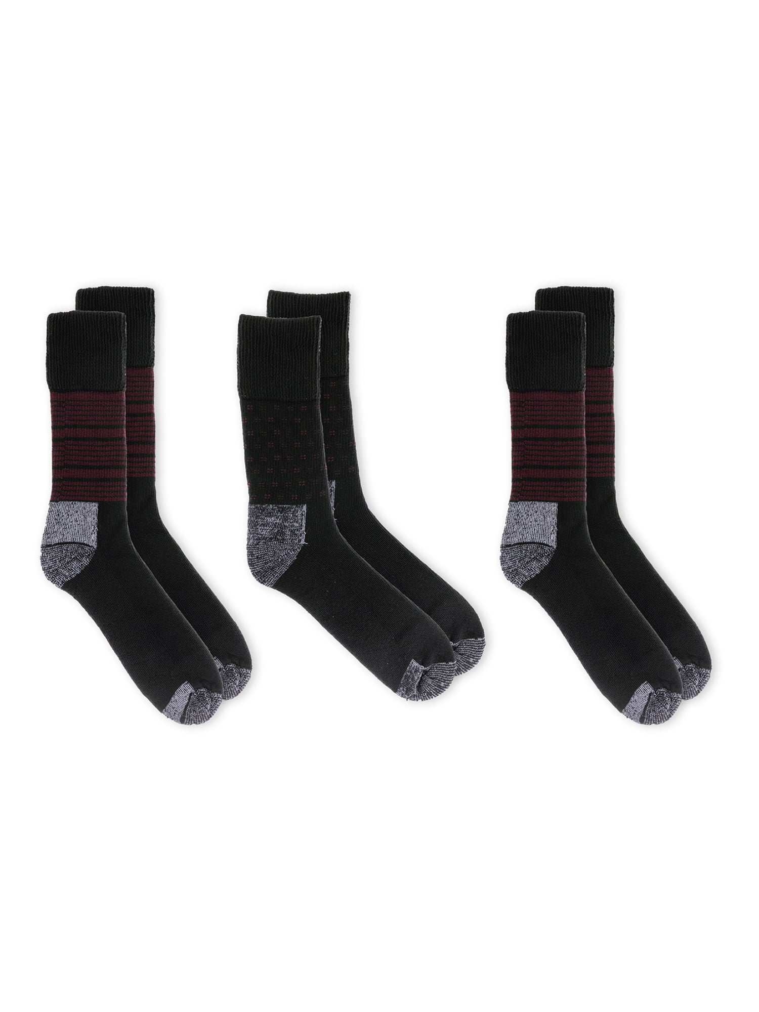 Dr. Scholl's Men's Advanced Relief Blister Guard® Casual Stripe Crew Socks, 3 Pack