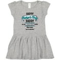 thumbnail image 3 of Inktastic Happy Father's Day- best gift ever Girls Toddler Dress, 3 of 5