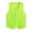 Fluorescent Green, variant on Kids Volunteer Activities Vest Solid Color Button Down Waistcoat Boys Girls Waiter Bartender Sky Blue L/12