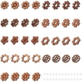 thumbnail image 1 of 36 pendientes de madera de nogal de 9 estilos con 60 tuercas de plástico para pendientes, accesorios para hacer pendientes de madera., 1 of 5
