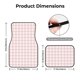 thumbnail image 5 of Fotbe Checkboard Juego de 4 Tapetes para Auto con Estampado – Alfombrillas de Goma Reforzada, Diseño Antideslizante, Protección para Todo el Año – Vehículos, Autos, Camionetas y SUVs, 5 of 7