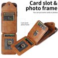 thumbnail image 5 of Allytech Galaxy A32 4G Case Wallet with Cards Holder & Detachable Shoulder Strap, Ring Holder Kickstand Vintage PU Leather Shockproof Wallet Case Cover for Samsung Galaxy A32 4G - Brown, 5 of 14