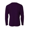 thumbnail image 2 of A4 Cooling Performance Long Sleeve Crew For Men in Purple 2011 | N3165, 2 of 2