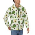 thumbnail image 4 of Zip Up Hoodies for Men - green avocado Long Sleeve Comfrt Men'S Fashion Hoodies & Sweatshirts, Jackets for Men Hoodies Pullover Clothing Clothes with Pouch, 4 of 5