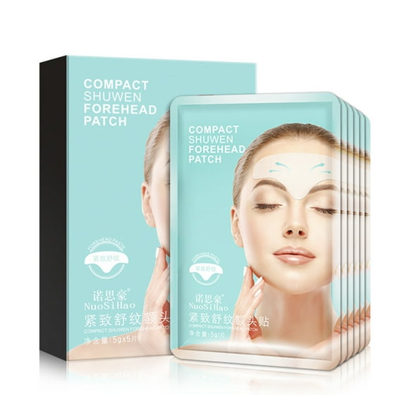 5 PCS Forehead Line Frown Lines Removal Anti-wrinkle Stickers Patch Moisturizing Repairing Anti-aging Forehead Lifting Mask