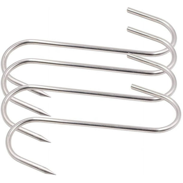SURJDE 5 Inch Meat Hooks SHook Stainless Steel Meat Processing Butcher