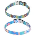 thumbnail image 4 of Quick Bohemian Pet Collar Adjustable Dog Cat Colorful Collar With Quick Release Free Engraved BuckleSpotted Blue Strawberry S, 4 of 8