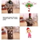 thumbnail image 2 of Inteprter Cubierta de botella de vino de felpa de Navidad con manga de media de botón Estilo lindo universal Ropa de Navidad Decoraciones de de Kits de decoración para fiestas Cuadrícula roja Inteprter HA068076-01, 2 of 6