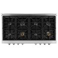 thumbnail image 2 of Ancona 48 in. Commercial Style Stainless Steel Slide-In Gas Cooktop, 2 of 7