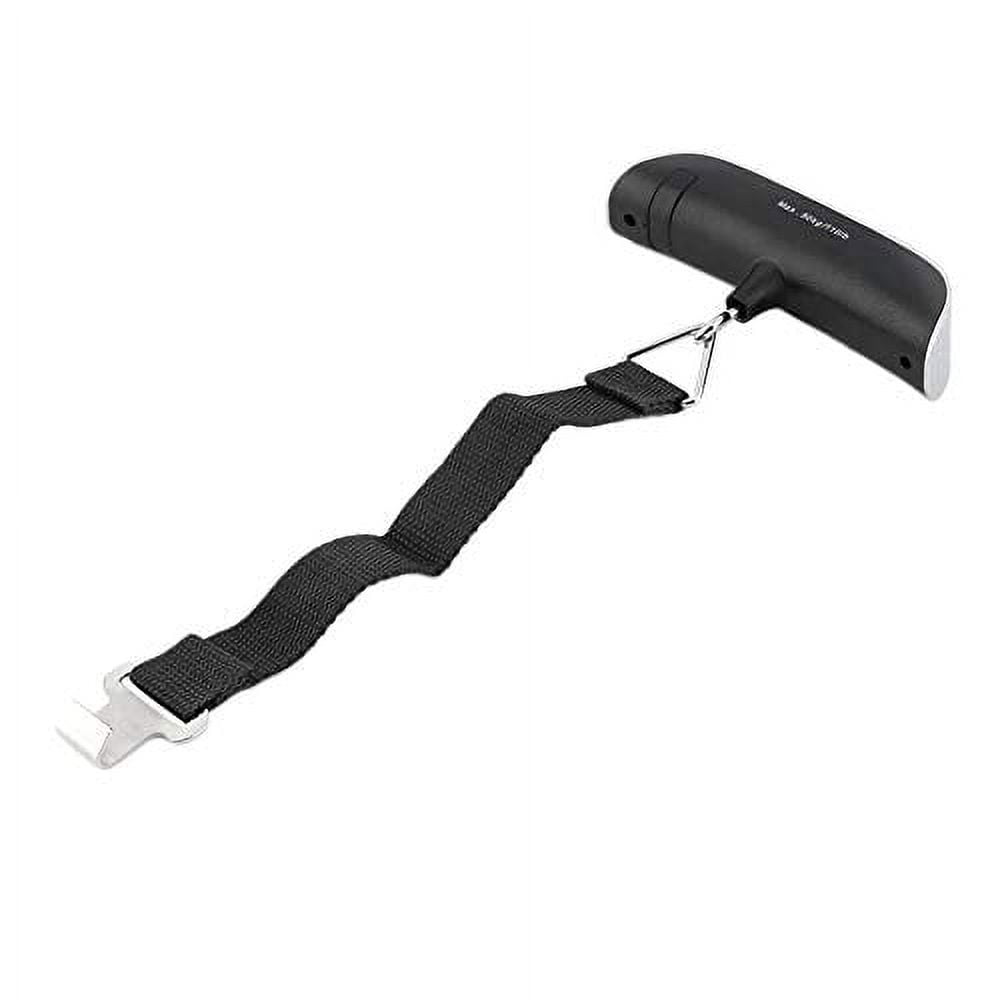 K-Cliffs Luggage Scale Digital Hanging Travel Baggage Mini Handheld Weight Silver 2 Pcs