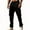 Black, variant on Havenre Mens Cargo Sweatpants Drawstring Elastic High Waist Athletic Jogger Pants Loose Fit Casual Straight Leg Workout Sport Pants with Multi-Pockets Brown XL