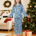 thumbnail image 2 of Gubotare Girl Christmas Pajamas 2-Piece Girls Pajamas, Long Sleeve Tie Dyed Girls Pajamas 5T 6T (Light Blue,5-6 Years), 2 of 9