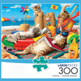 thumbnail image 3 of Beach Cat Adult Stress Relief Puzzle 300 Pieces World Famous Paintings Paper Puzzle, 3 of 5