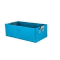 thumbnail image 2 of Luxcidy Felt Grow Bag Rectangle Planting Nursery Pot Outdoor Garden Flower Planting Bag with Handle Garden Vegetable Planting Container (Blue), 2 of 6