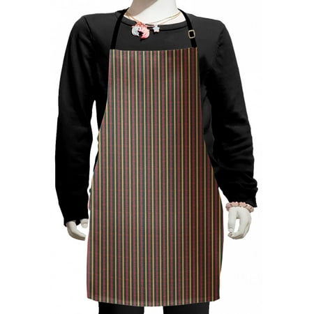 

Geometric Kids Apron Primitive Brush Stroke Effect Dots and Stripes Print with Pastel Colors Boys Girls Apron Bib with Adjustable Ties for Cooking Baking Painting Multicolor by Ambesonne