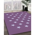 thumbnail image 2 of Ahgly Company Indoor Square Patterned Rich Lilac Purple Area Rugs, 5' Square, 2 of 6