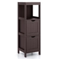 thumbnail image 5 of Costway Armario de Almacenamiento para Baño, Armario de Pie Estrecho con 2 Cajones y 2 Estantes, Organizador de Almacenamiento de 4 Niveles, Mueble Interior para Sala de Estar, Entrada, Marrón, 5 of 5