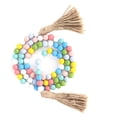 thumbnail image 3 of Bead String, Bead String Pendant Festival Decoration Wood Bead String 84 Natural Wooden Beads  For Mirrors For Wall For Bedsides For Shelves, 3 of 8