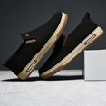 thumbnail image 5 of CANEMON Men's Canvas Slip-On Loafers, LY553, Black, US 6.5, 5 of 9