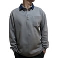 thumbnail image 1 of pstuiky Camisas casuales de manga larga para hombre, Camiseta de trabajo de manga larga con cuello holgado para hombre, talla grande, camiseta de manga larga con cuello xxl, 1 of 5
