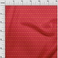 thumbnail image 2 of oneOone Cotton Jersey Red Fabric Small Motif Bandhani Craft Projects Decor Fabric Printed By The Yard 58 Inch Wide, 2 of 4