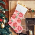thumbnail image 5 of Coolnut Strawberry Christmas Stocking, Personalized Large Candy Stocking, Xmas Stockings Decoration Hanging Gift for Family Holiday Party Ornaments Decor Fireplace, 5 of 7